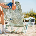 Low-Profile Backpack Beach Chair - Choice 709 - Multi-Position Outdoor Beach Chair with Pillow Detail