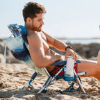 Low-Profile Backpack Beach Chair - Choice 709 - Multi-Position Outdoor Beach Chair with Pillow Detail