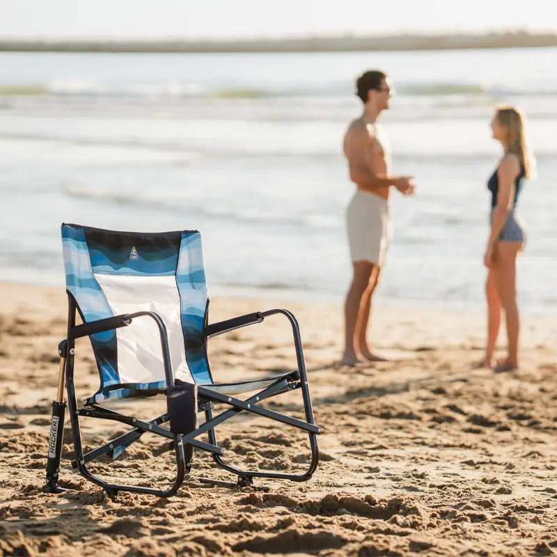Luxury Camp Beach Rocker - Choice 712 - Freestyle Rocker Portable Outdoor Folding Chair Detail