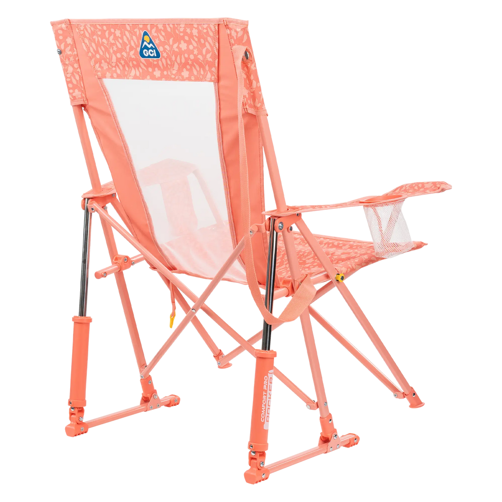 Smooth Motion Comfort Pro Rocker - Choice 375 - Heavy-Duty Kickback Rocker with Beverage Holder Detail