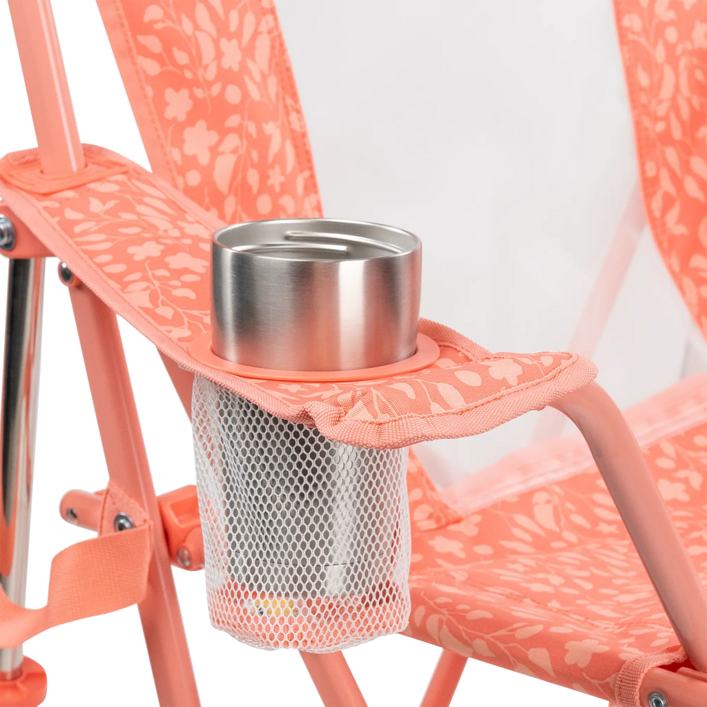 Smooth Motion Comfort Pro Rocker - Choice 375 - Heavy-Duty Kickback Rocker with Beverage Holder Detail