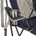 Smooth Motion Comfort Pro Rocker - Choice 375 - Heavy-Duty Kickback Rocker with Beverage Holder Detail