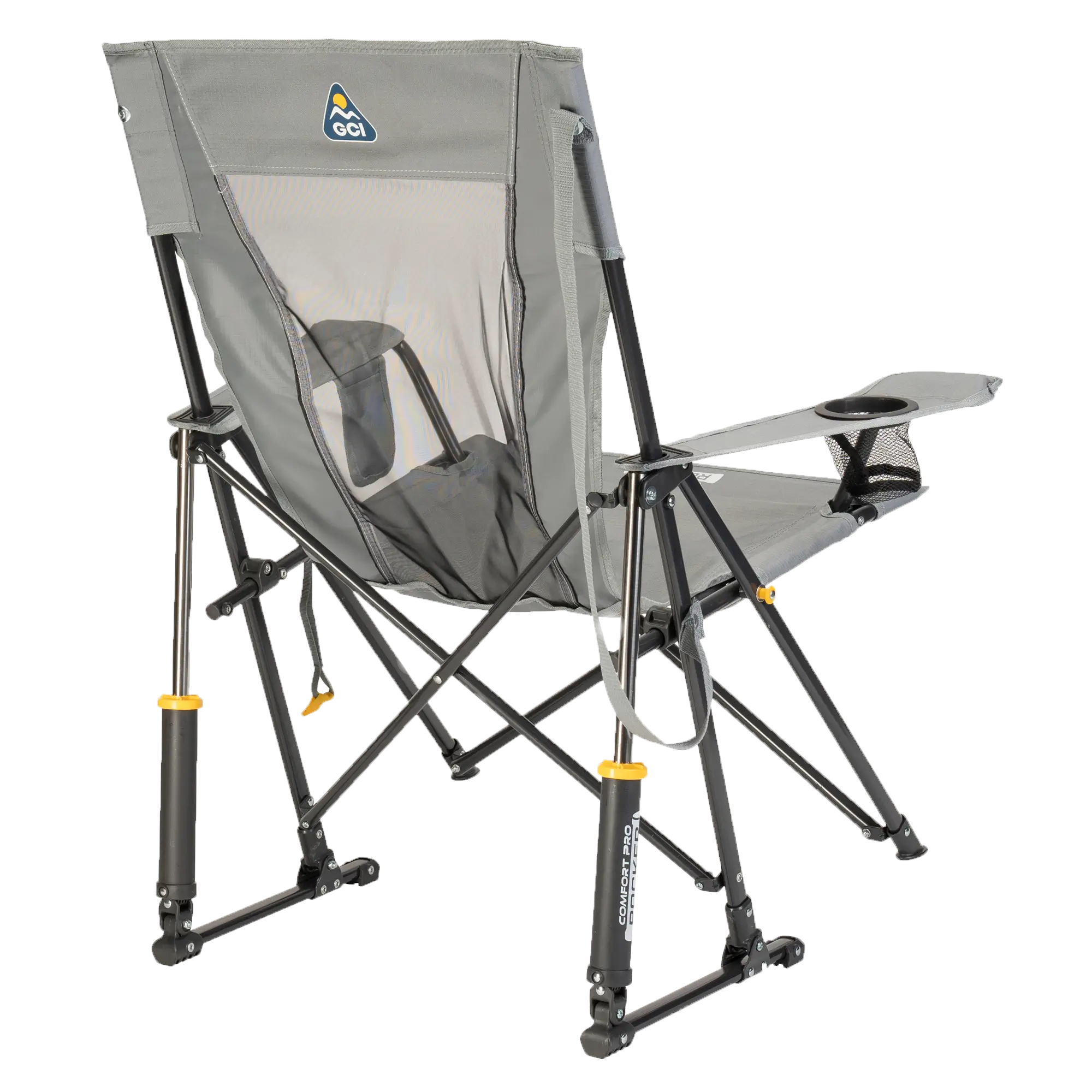 Smooth Motion Comfort Pro Rocker - Choice 375 - Heavy-Duty Kickback Rocker with Beverage Holder Detail