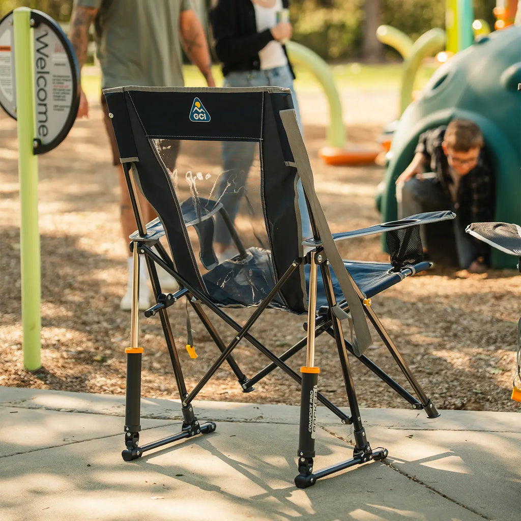 Smooth Motion Comfort Pro Rocker - Choice 375 - Heavy-Duty Kickback Rocker with Beverage Holder Detail