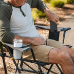 Heavy-Duty Freestyle Comfort Pro Rocker XL - Choice 107 - Heavy-Duty Kickback Rocker with Beverage Holder Detail