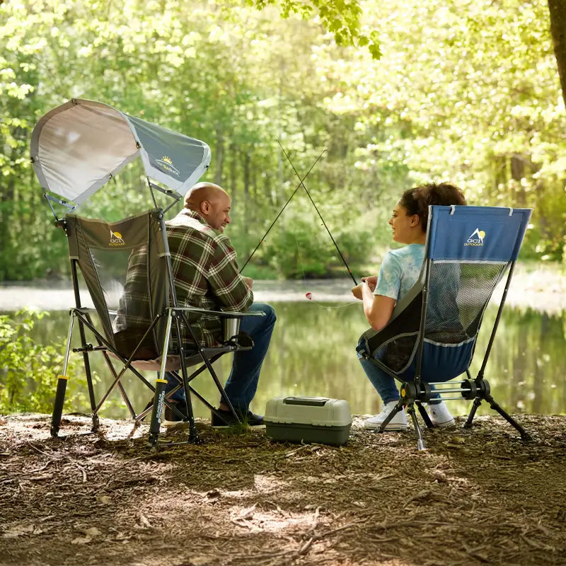 Patented Spring-Action ComPack Rocker - Choice 980 - Heavy-Duty Kickback Rocker with Beverage Holder Detail