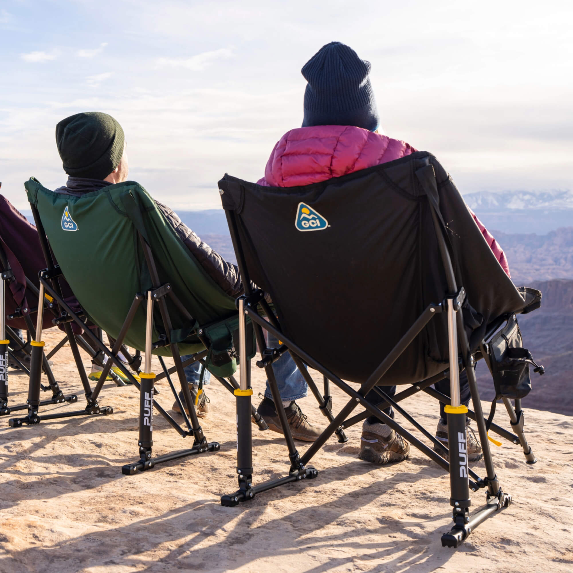 Smooth Motion Puff Rocker - Choice 731 - Freestyle Rocker Portable Outdoor Folding Chair Detail