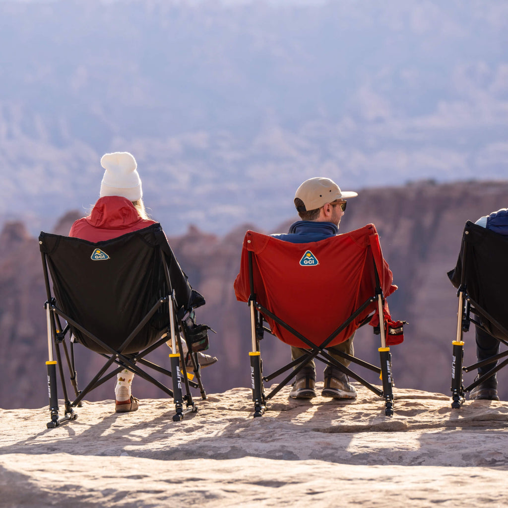 Smooth Motion Puff Rocker - Choice 731 - Freestyle Rocker Portable Outdoor Folding Chair Detail