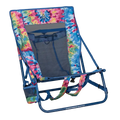 Sand-Friendly Everywhere Chair 2 - Choice 656 - Portable Heavy-Duty Low Boy Chair for Ocean Side - Tie Dye