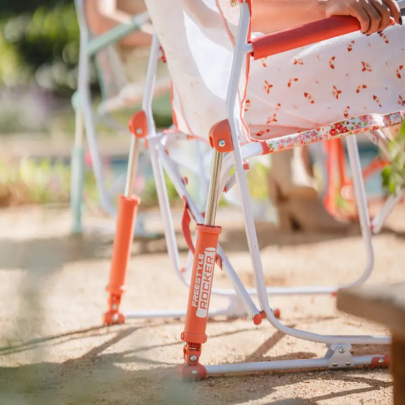 Luxury Camp Freestyle Rocker - Choice 711 - Heavy-Duty Kickback Rocker with Beverage Holder Detail