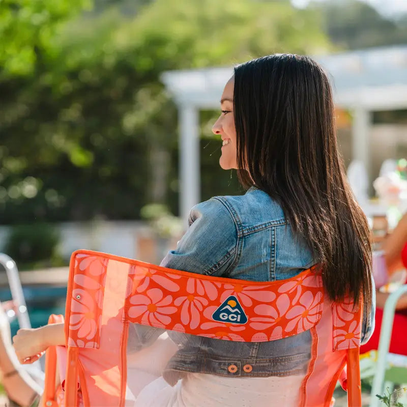 Luxury Camp Freestyle Rocker - Choice 711 - Heavy-Duty Kickback Rocker with Beverage Holder Detail