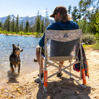 Patented Spring-Action Freestyle Rocker Elite - Choice 460 - Freestyle Rocker Portable Outdoor Folding Chair Detail