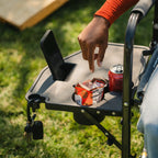 Heavy-Duty Freestyle Freestyle Rocker with Side Table - Choice 853 - Patented Spring-Action Rocking Chair for Camping Detail