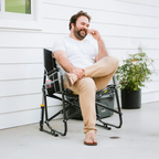 Patented Spring-Action Freestyle Rocker XL - Choice 552 - Freestyle Rocker Portable Outdoor Folding Chair Detail