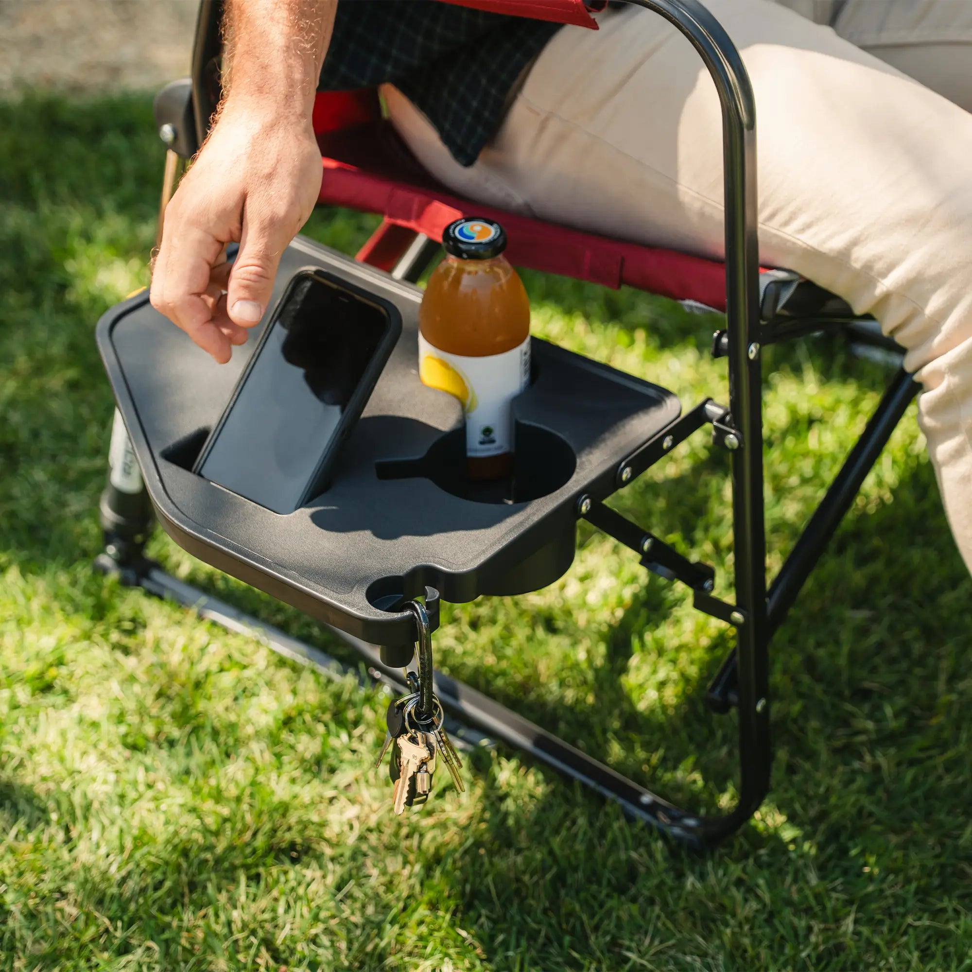 Smooth Motion Freestyle Rocker XL with Side Table - Choice 836 - Freestyle Rocker Portable Outdoor Folding Chair Detail