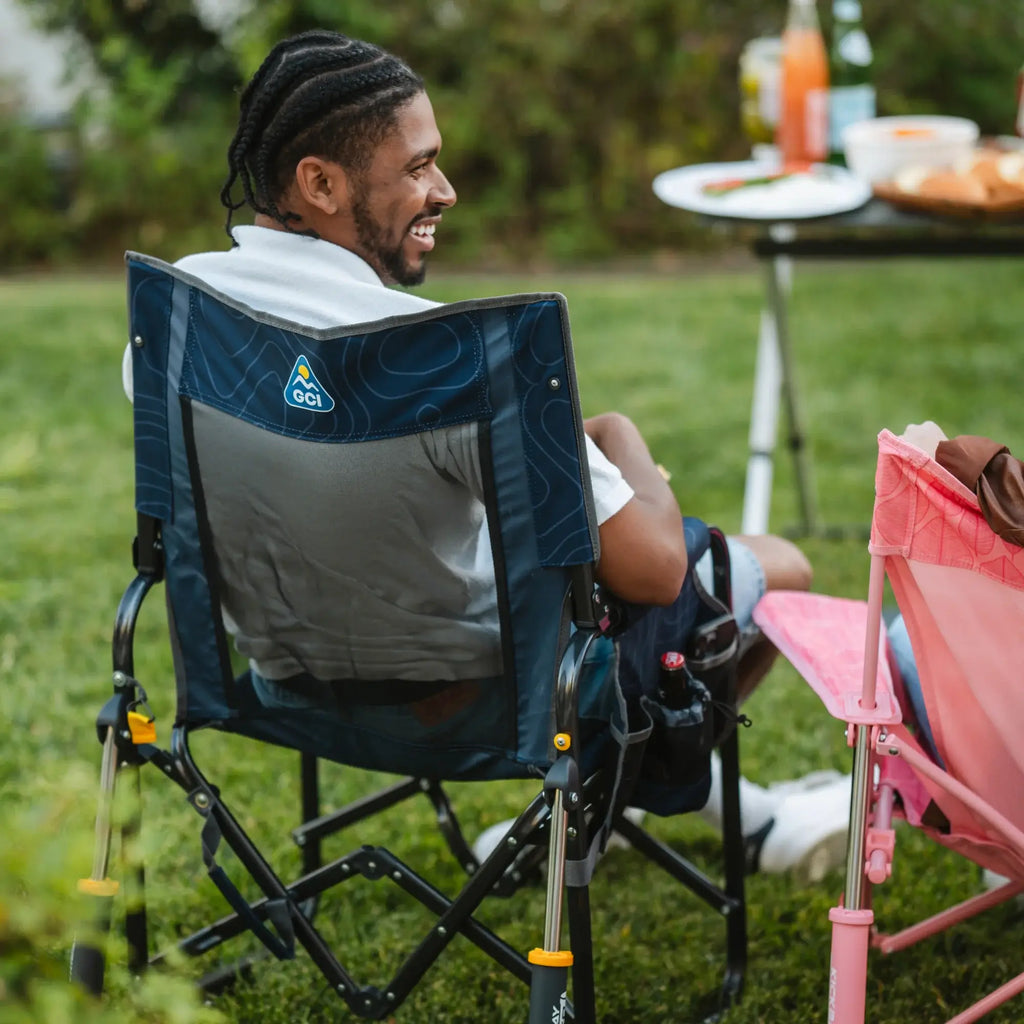 Patented Spring-Action Stowaway Rocker - Choice 794 - Patented Spring-Action Rocking Chair for Camping Detail