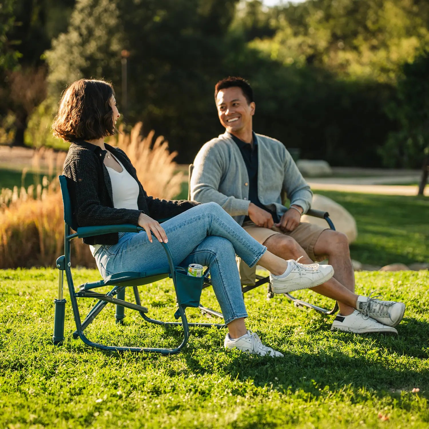 Premium All-Weather Grab & Go Rocker - Choice 551 - RoadTrip Rocker Smooth Motion Camp Chair Detail