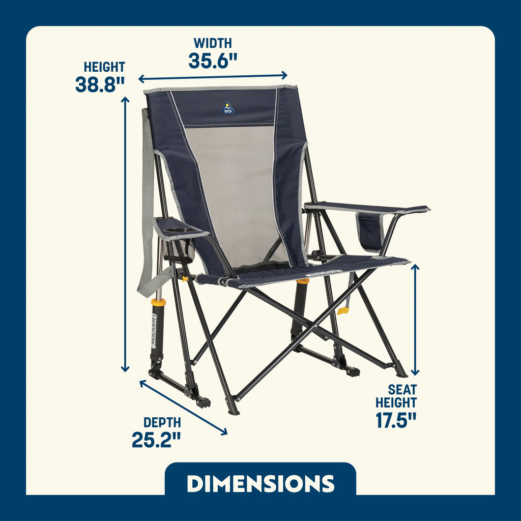 Smooth Motion Comfort Pro Rocker - Choice 375 - Heavy-Duty Kickback Rocker with Beverage Holder Detail