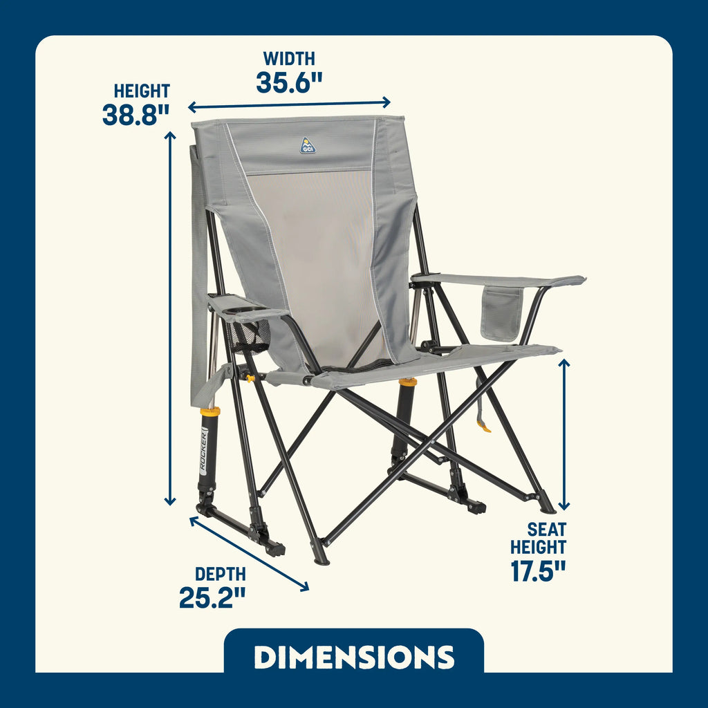 Smooth Motion Comfort Pro Rocker - Choice 375 - Heavy-Duty Kickback Rocker with Beverage Holder Detail