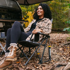 Heavy-Duty Freestyle Kickback Rocker - Choice 345 - Heavy-Duty Kickback Rocker with Beverage Holder Detail