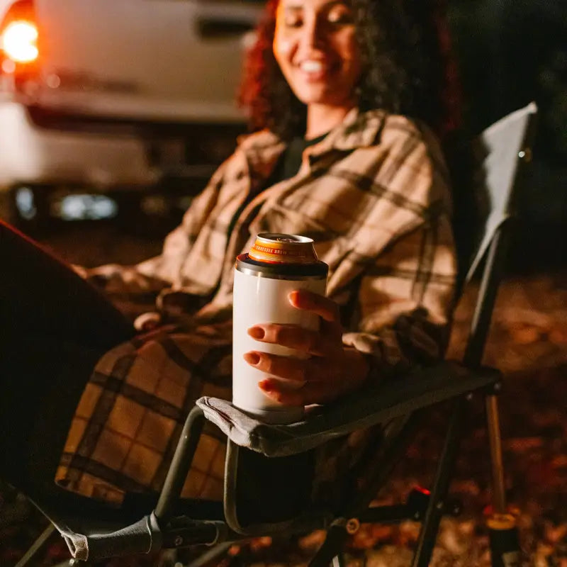 Heavy-Duty Freestyle Kickback Rocker - Choice 345 - Heavy-Duty Kickback Rocker with Beverage Holder Detail