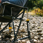 Heavy-Duty Freestyle Kickback Rocker - Choice 345 - Heavy-Duty Kickback Rocker with Beverage Holder Detail