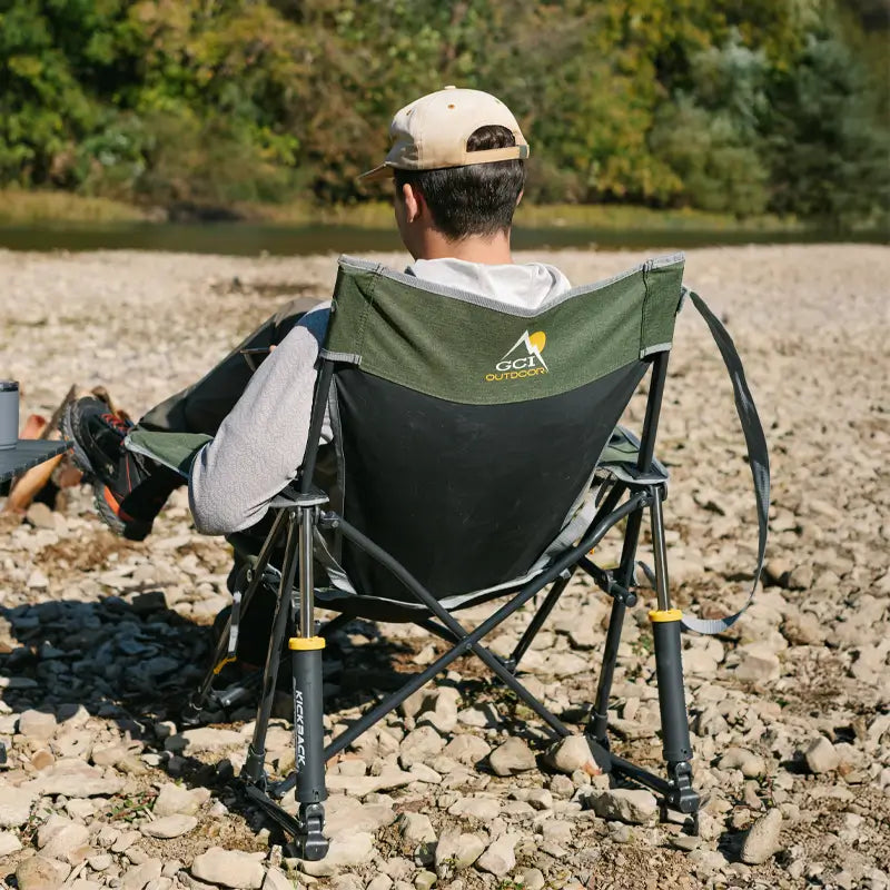 Heavy-Duty Freestyle Kickback Rocker - Choice 345 - Heavy-Duty Kickback Rocker with Beverage Holder Detail