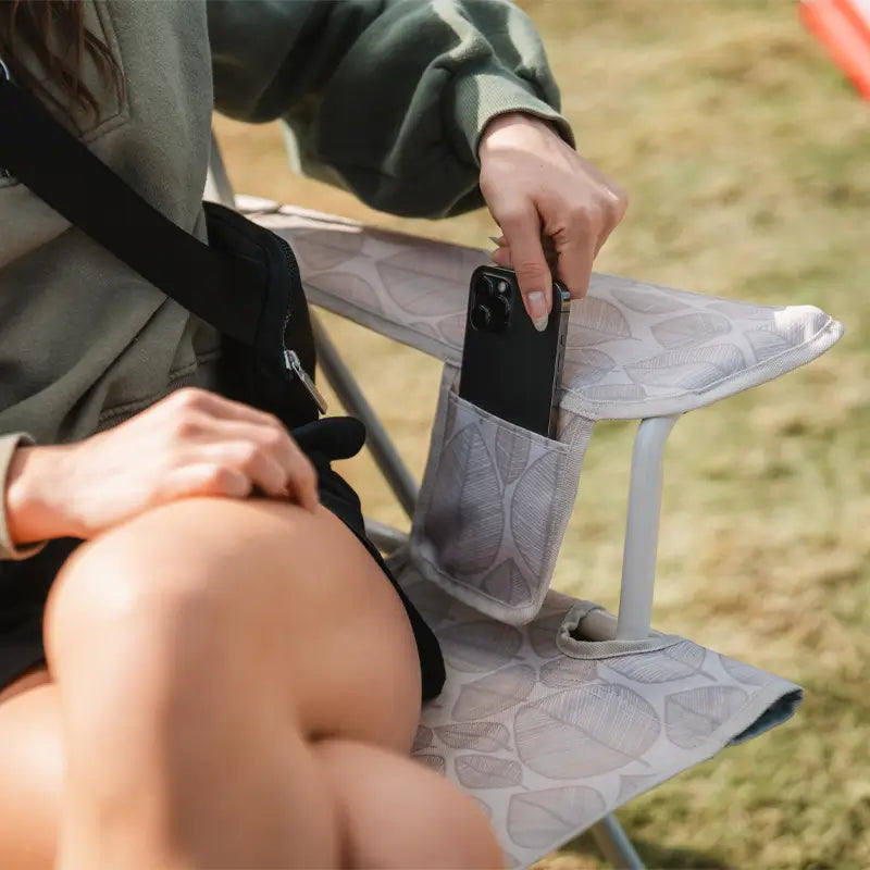Heavy-Duty Freestyle Kickback Rocker - Choice 345 - Heavy-Duty Kickback Rocker with Beverage Holder Detail