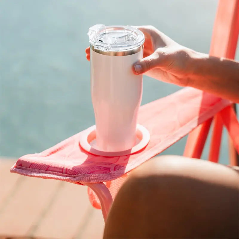 Heavy-Duty Freestyle Kickback Rocker - Choice 345 - Heavy-Duty Kickback Rocker with Beverage Holder Detail