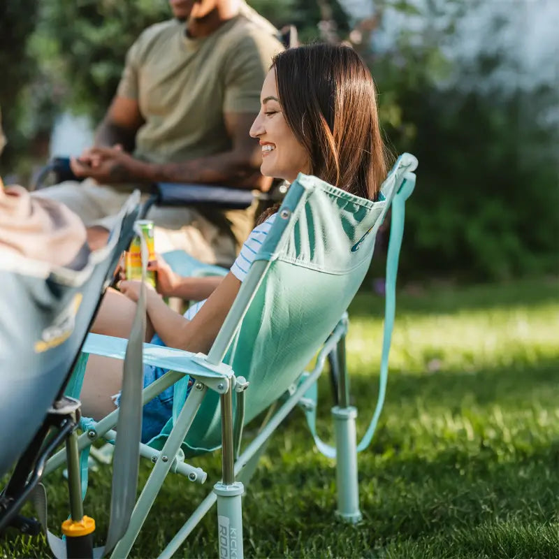 Heavy-Duty Freestyle Kickback Rocker - Choice 345 - Heavy-Duty Kickback Rocker with Beverage Holder Detail