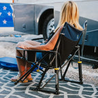 Heavy-Duty Freestyle Kickback Rocker - Choice 345 - Heavy-Duty Kickback Rocker with Beverage Holder Detail