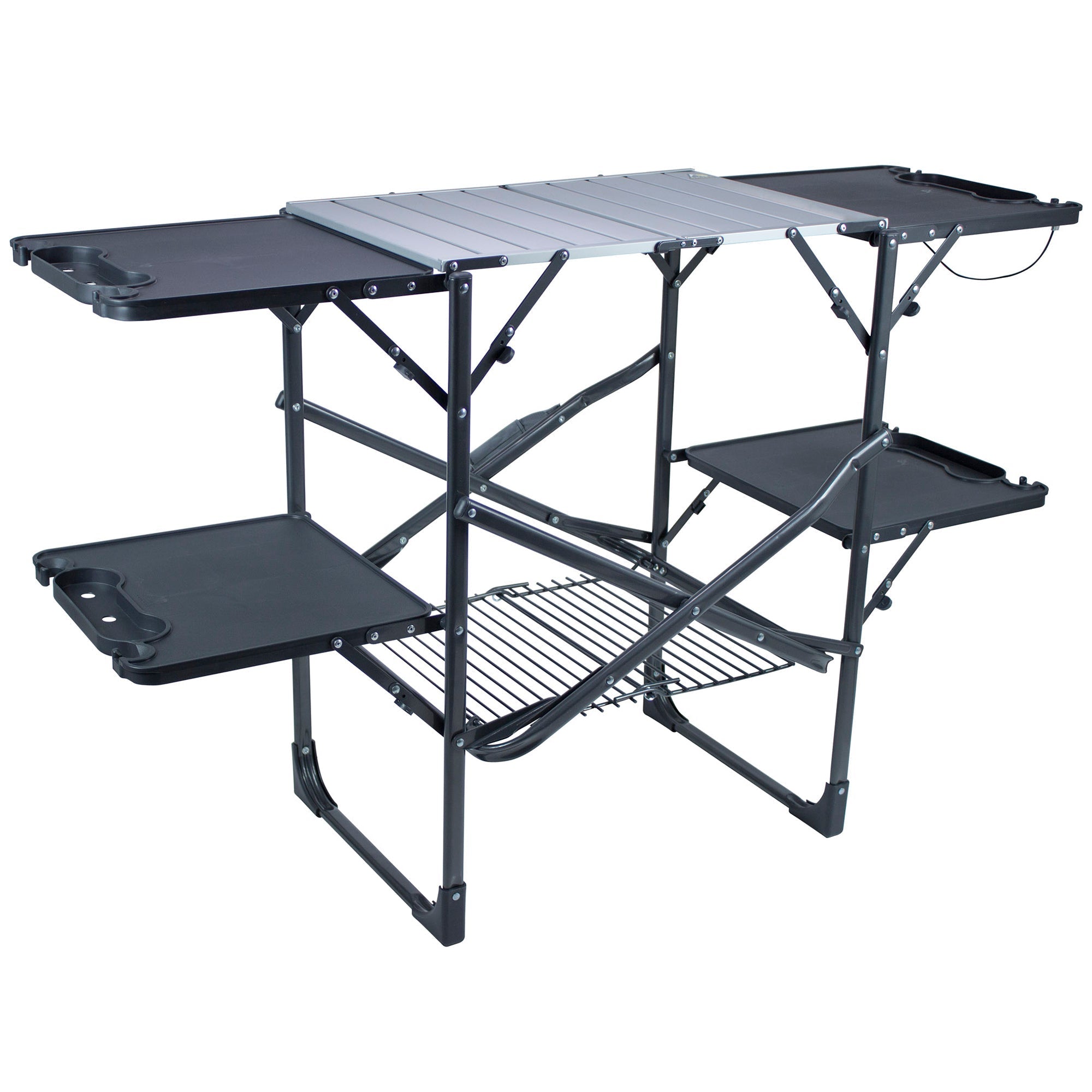 Portable Culinary Slim-Fold Cook Station - Choice 575 - Portable Compact BBQ Grilling Tool Set - Default Title
