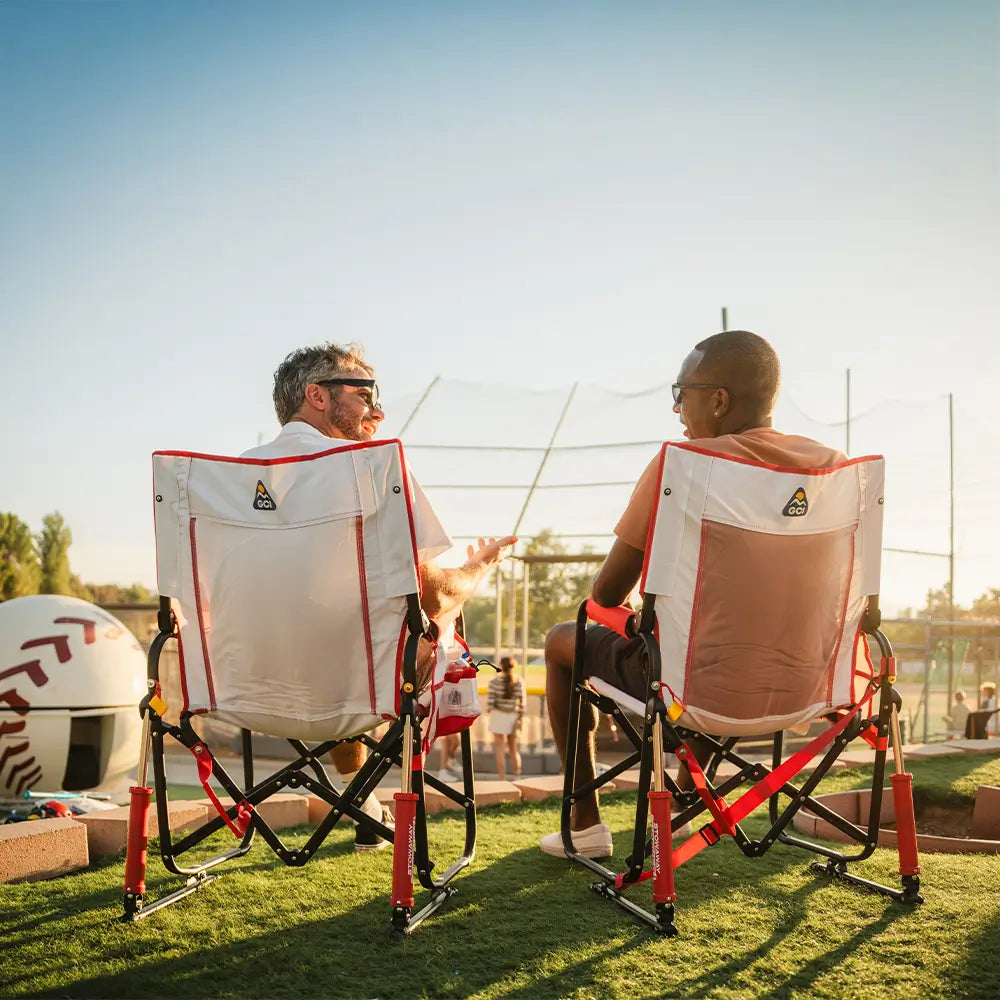 Patented Spring-Action Stowaway Rocker - Choice 794 - Patented Spring-Action Rocking Chair for Camping Detail