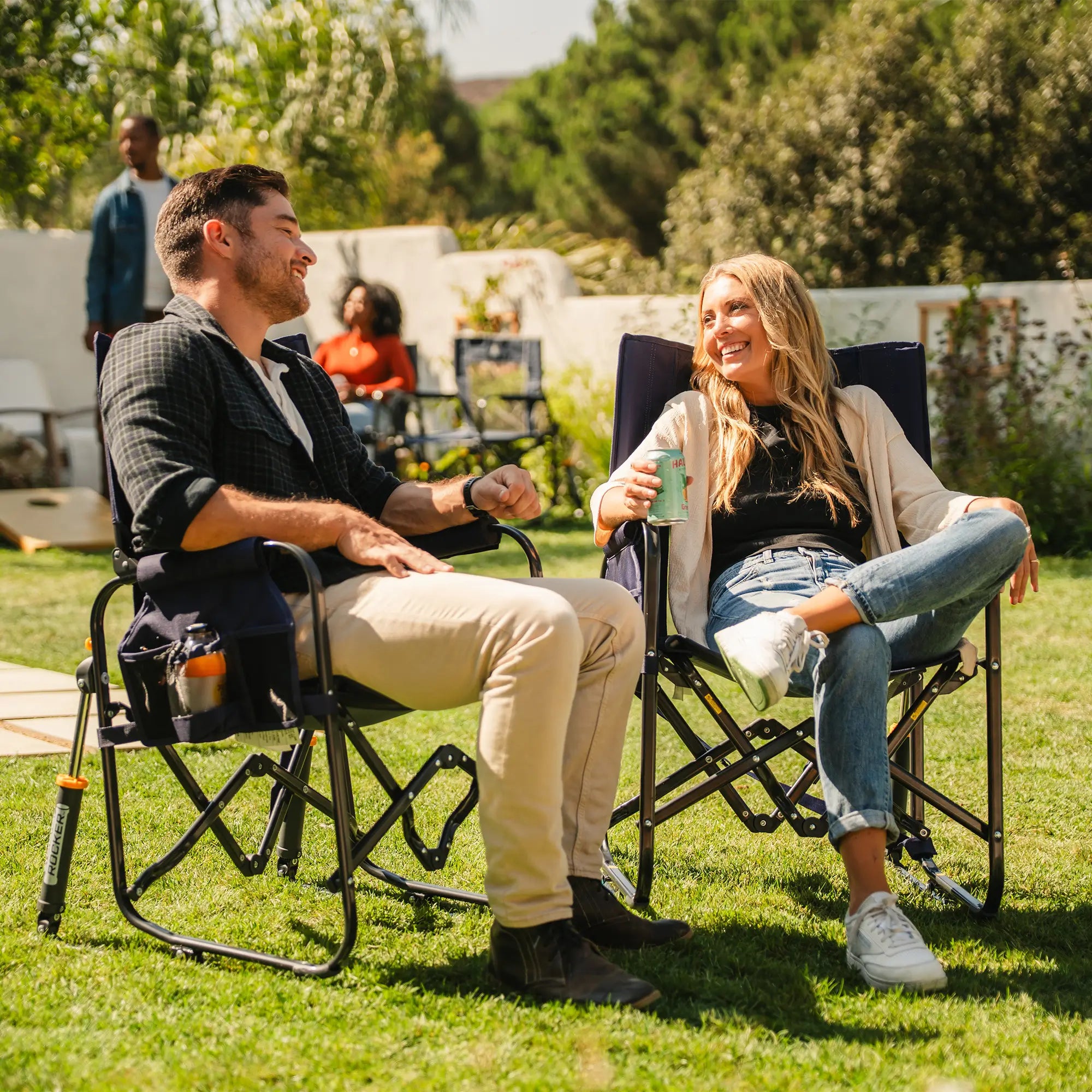 Patented Spring-Action Stowaway Rocker - Choice 794 - Patented Spring-Action Rocking Chair for Camping Detail