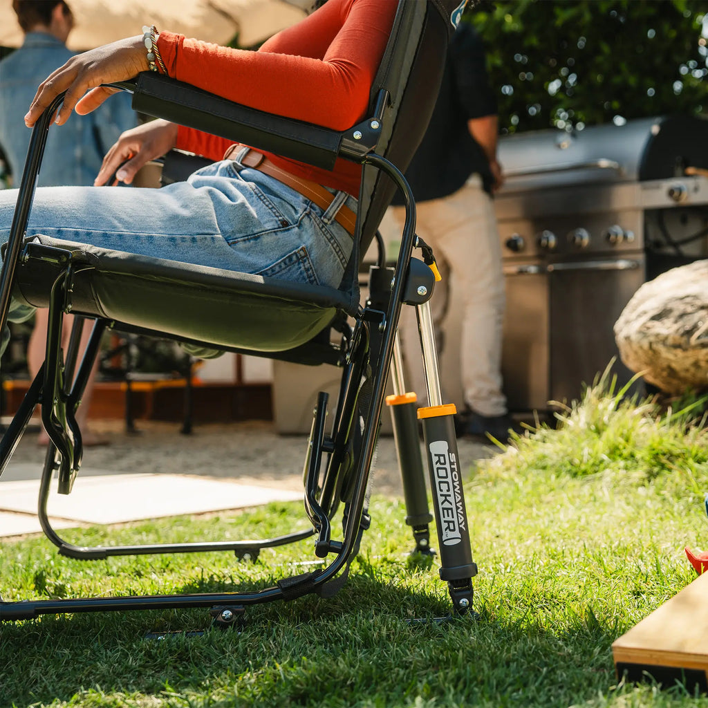 Patented Spring-Action Stowaway Rocker - Choice 794 - Patented Spring-Action Rocking Chair for Camping Detail