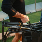 Smooth Motion Tandem Rocker - Choice 227 - Heavy-Duty Kickback Rocker with Beverage Holder Detail
