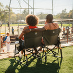 Smooth Motion Tandem Rocker - Choice 227 - Heavy-Duty Kickback Rocker with Beverage Holder Detail