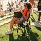 Smooth Motion Tandem Rocker - Choice 227 - Heavy-Duty Kickback Rocker with Beverage Holder Detail