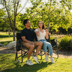 Smooth Motion Tandem Rocker - Choice 227 - Heavy-Duty Kickback Rocker with Beverage Holder Detail