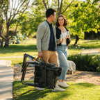 Smooth Motion Tandem Rocker - Choice 227 - Heavy-Duty Kickback Rocker with Beverage Holder Detail
