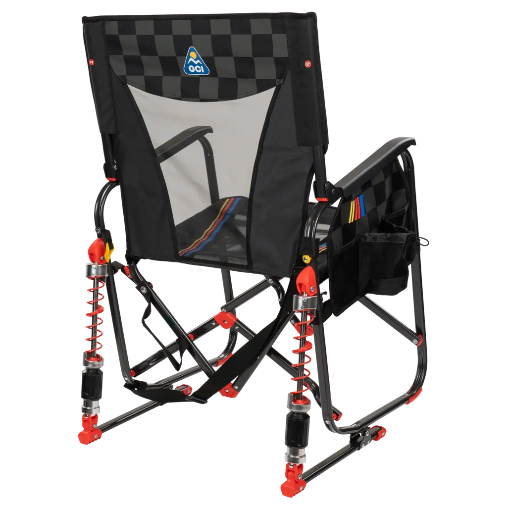 Smooth Motion Adjustable Rocker - NASCAR - Choice 899 - Freestyle Rocker Portable Outdoor Folding Chair Detail