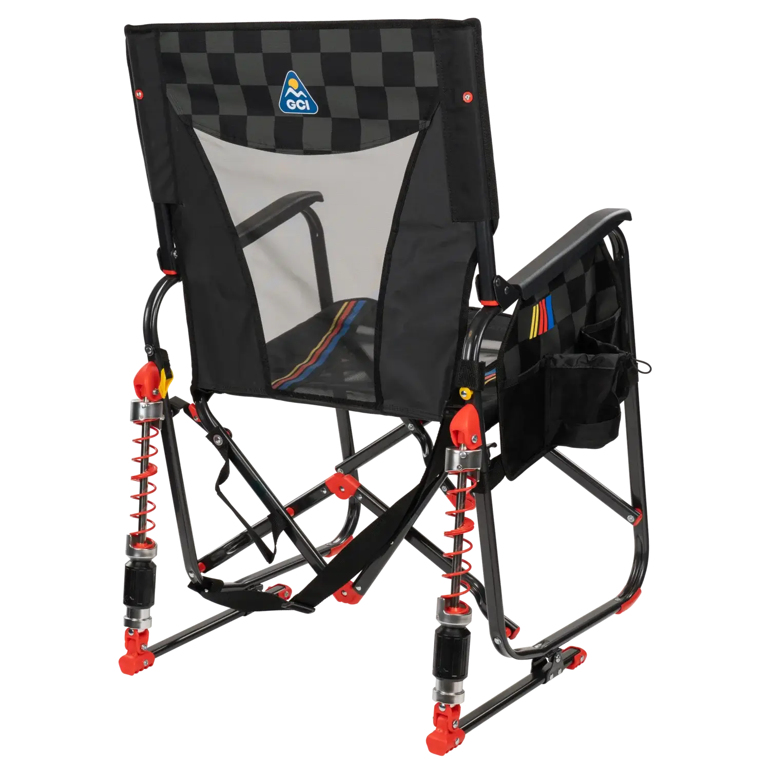 Smooth Motion Adjustable Rocker - NASCAR - Choice 899 - Freestyle Rocker Portable Outdoor Folding Chair Detail