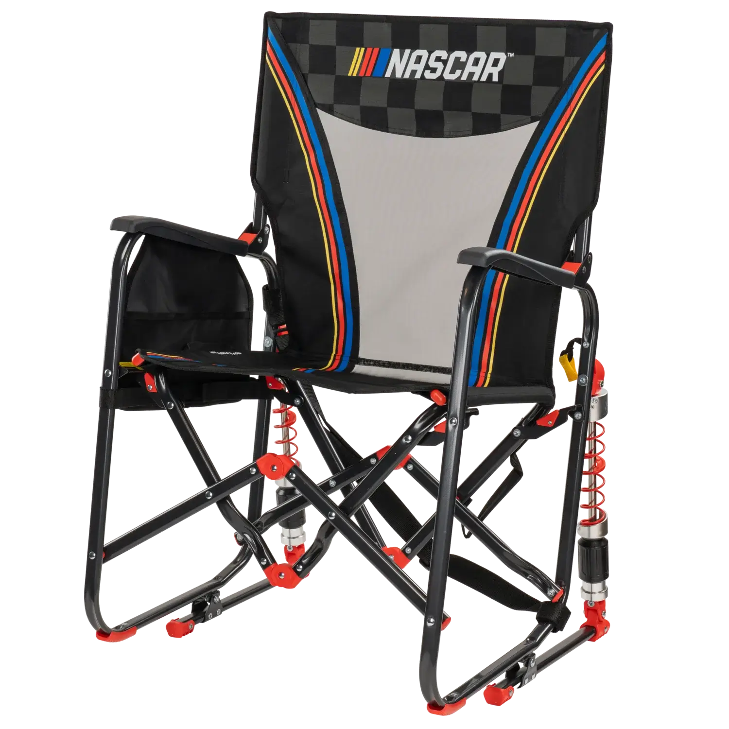 Smooth Motion Adjustable Rocker - NASCAR - Choice 899 - Freestyle Rocker Portable Outdoor Folding Chair Detail