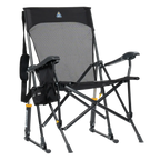 Smooth Motion BreezeRocker - Choice 504 - Patented Spring-Action Rocking Chair for Camping - Black