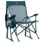 Smooth Motion BreezeRocker - Choice 504 - Patented Spring-Action Rocking Chair for Camping - Teal