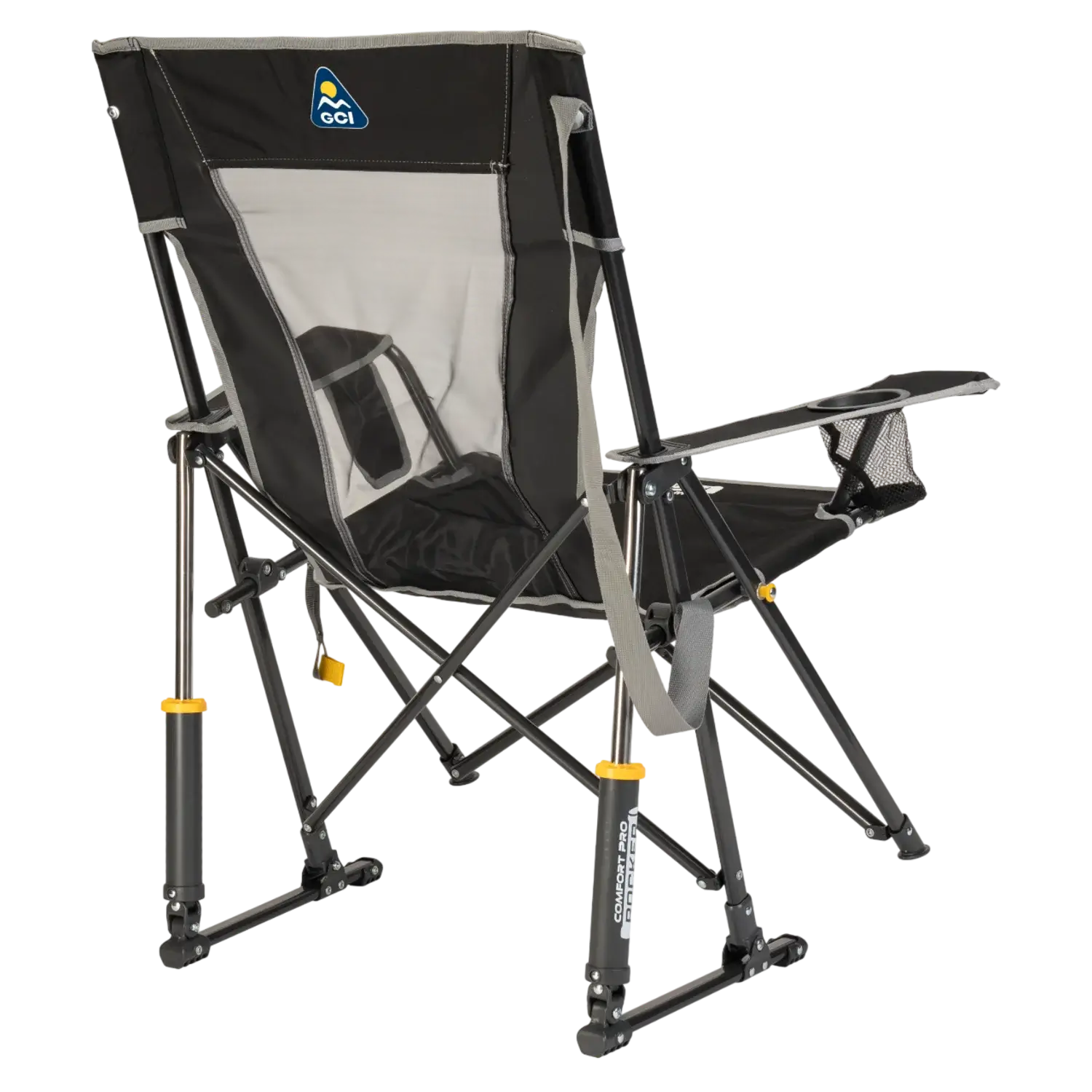 Smooth Motion Comfort Pro Rocker - Choice 375 - Heavy-Duty Kickback Rocker with Beverage Holder Detail
