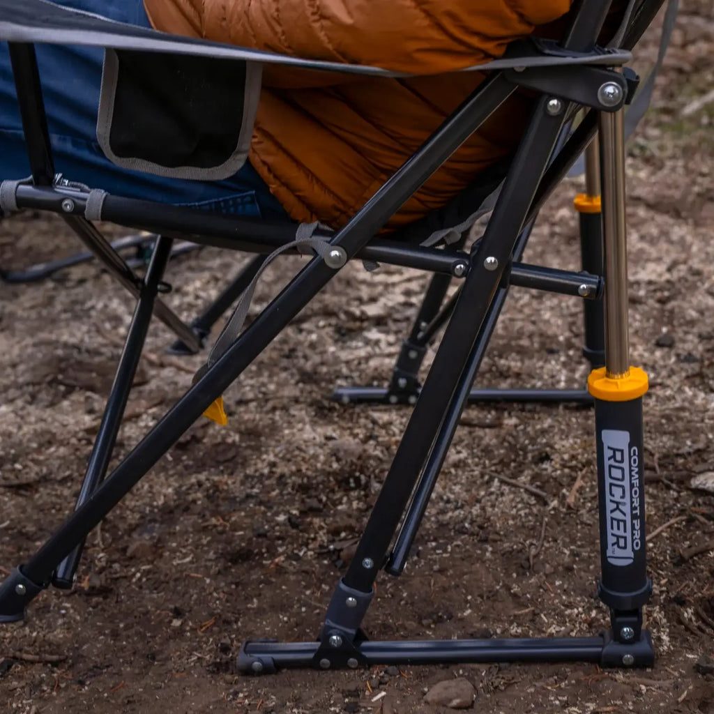 Smooth Motion Comfort Pro Rocker - Choice 375 - Heavy-Duty Kickback Rocker with Beverage Holder Detail