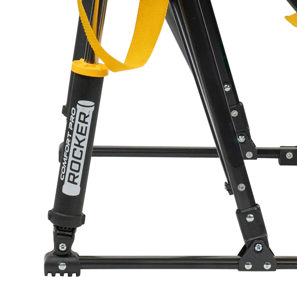 Luxury Camp College Comfort Pro Rocker - Iowa Hawkeyes - Choice 249 - Heavy-Duty Kickback Rocker with Beverage Holder Detail