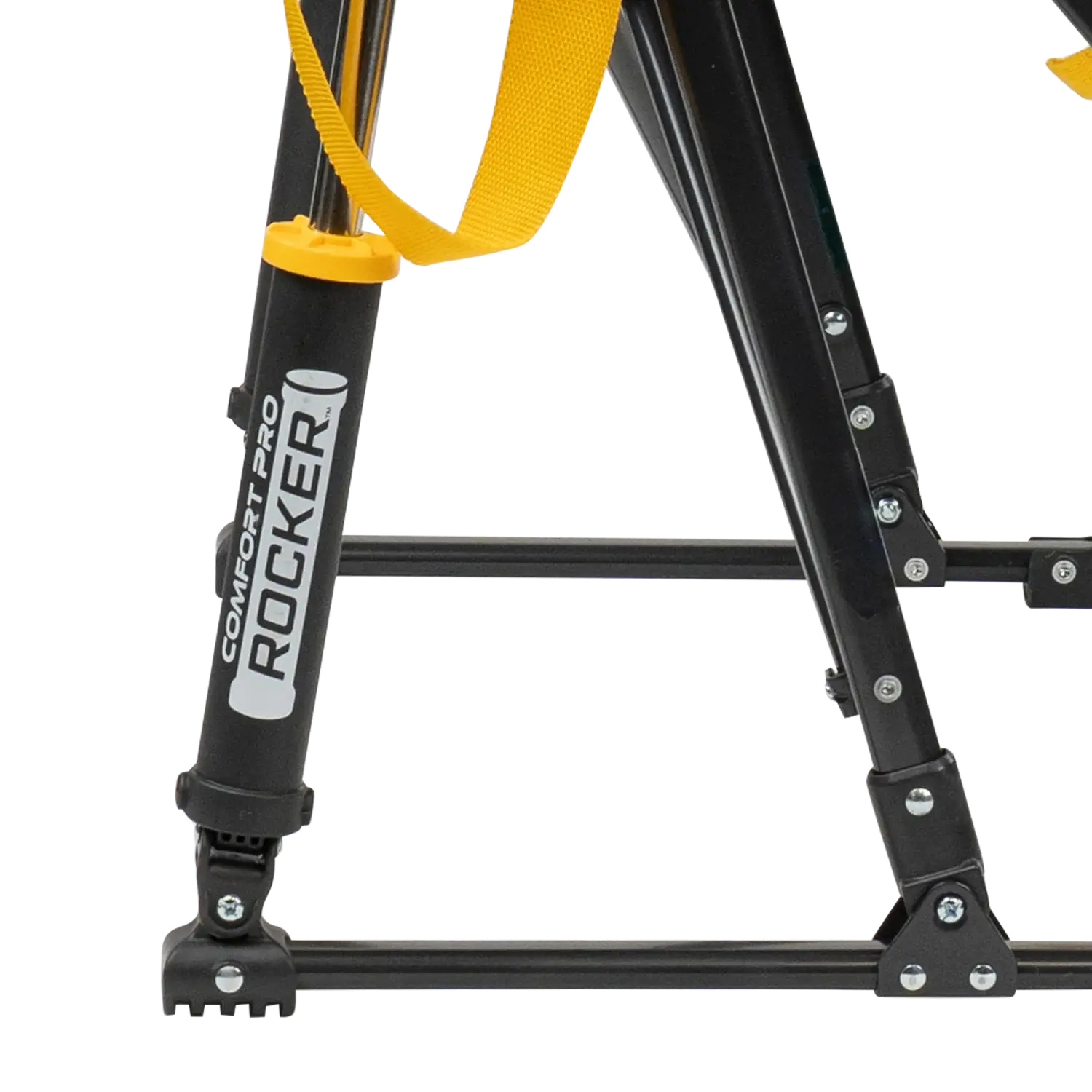Luxury Camp College Comfort Pro Rocker - Iowa Hawkeyes - Choice 249 - Heavy-Duty Kickback Rocker with Beverage Holder Detail