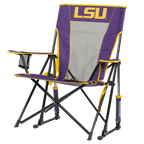 Patented Spring-Action College Comfort Pro Rocker - LSU Tigers - Choice 880 - Freestyle Rocker Portable Outdoor Folding Chair Detail